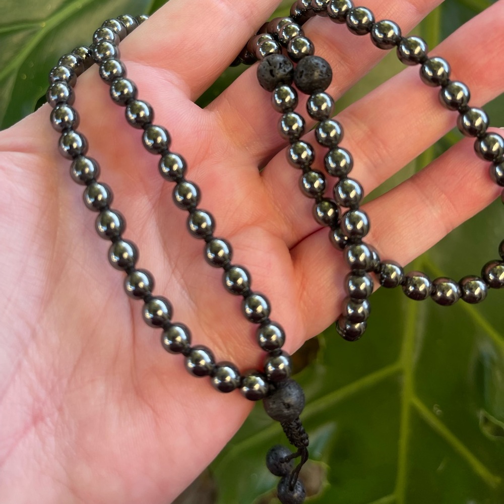 Hematite Meditation Mala necklace/bracelet - Picture 4 of 5